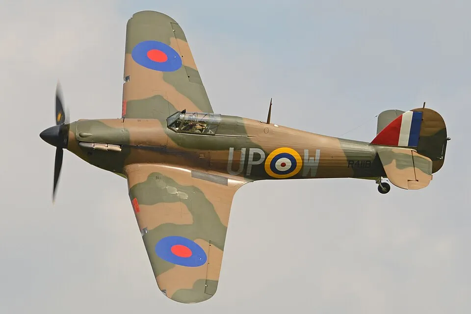 Context: Hawker Hurricane at an air show. This shows the aircraft type, not the wreck in Malta.