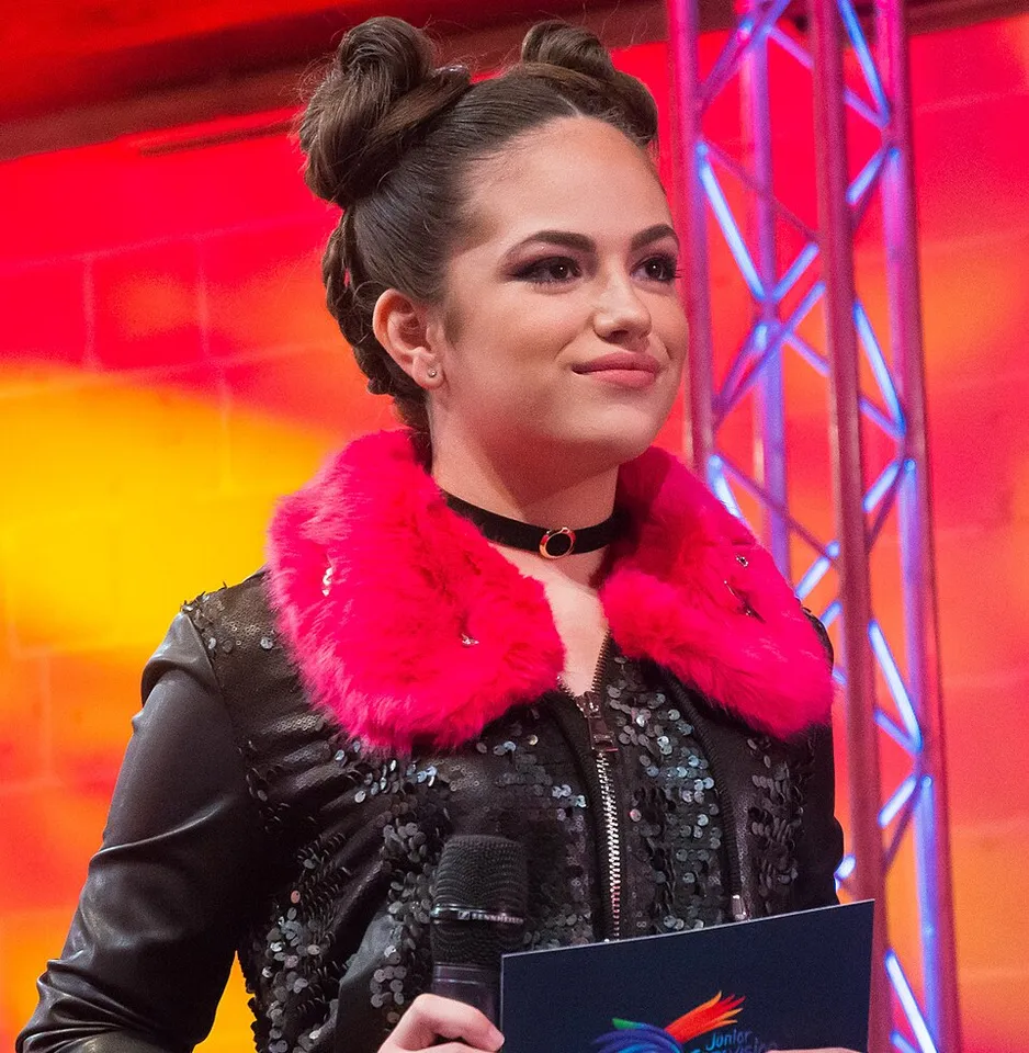Gaia Cauchi as Malta’s Junior Eurovision spokesperson in 2016.
